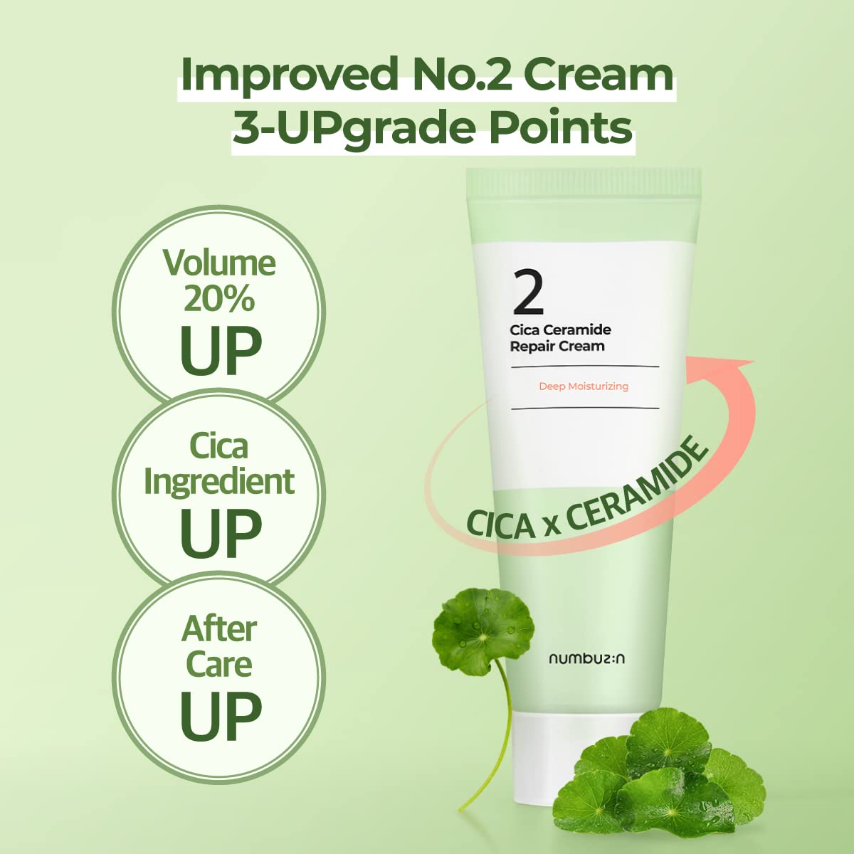 numbuzin No.2 Cream hand-application demonstrates easy, hydrating layering.