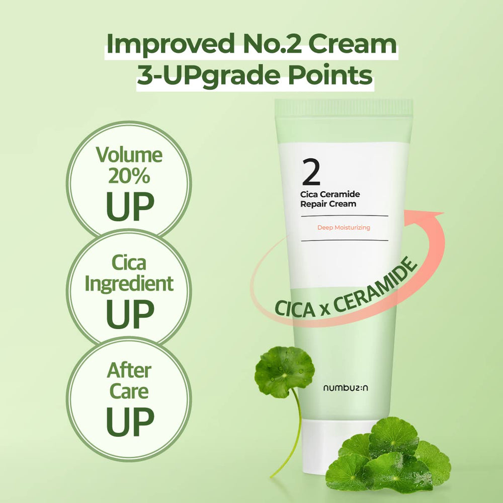 numbuzin No.2 Cream hand-application demonstrates easy, hydrating layering.