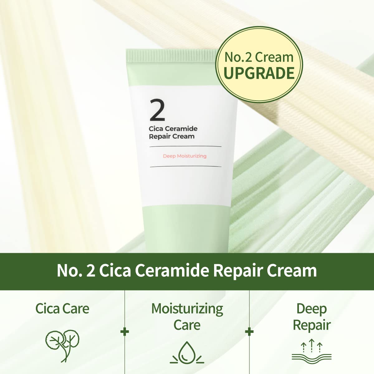 numbuzin No.2 Cream packaging-front shows compact jar for daily use.