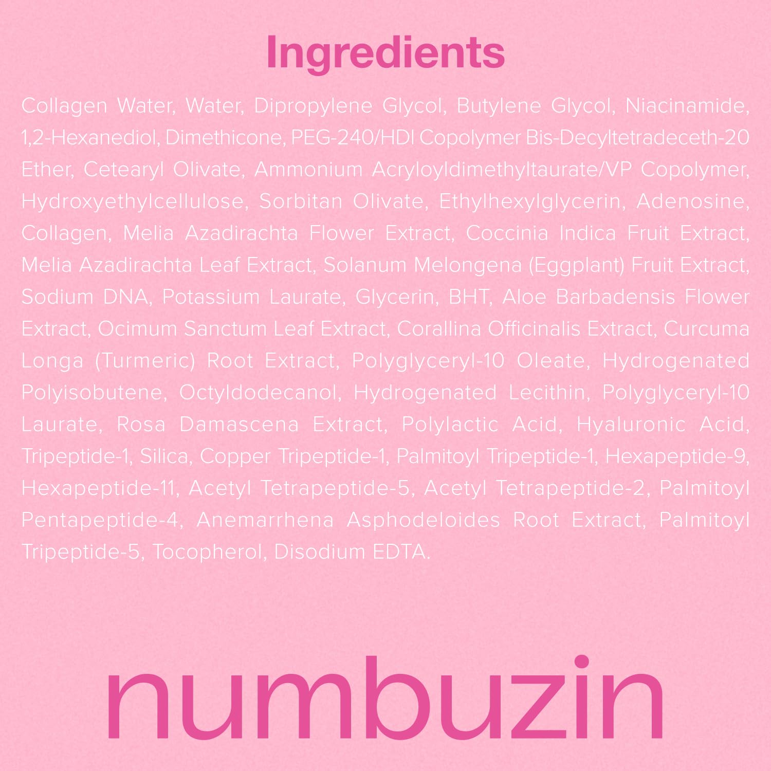 Numbuzin No.2 glow after removal with lasting hydration