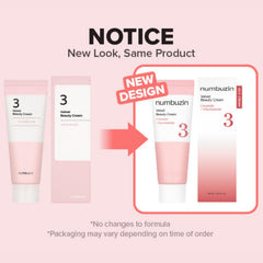 numbuzin No.3 Cream silky texture closeup highlighting velvety hydration