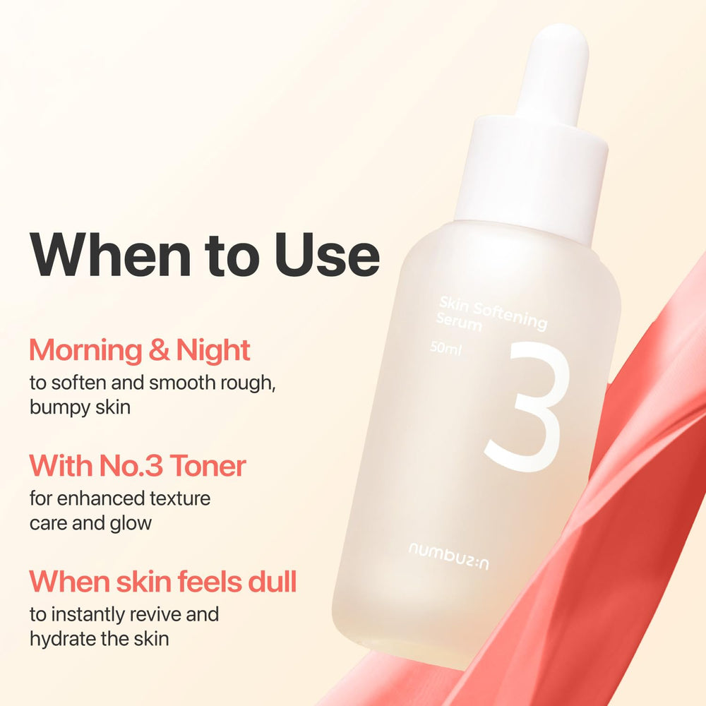 numbuzin No.3 Serum application-drops shows easy, precise application