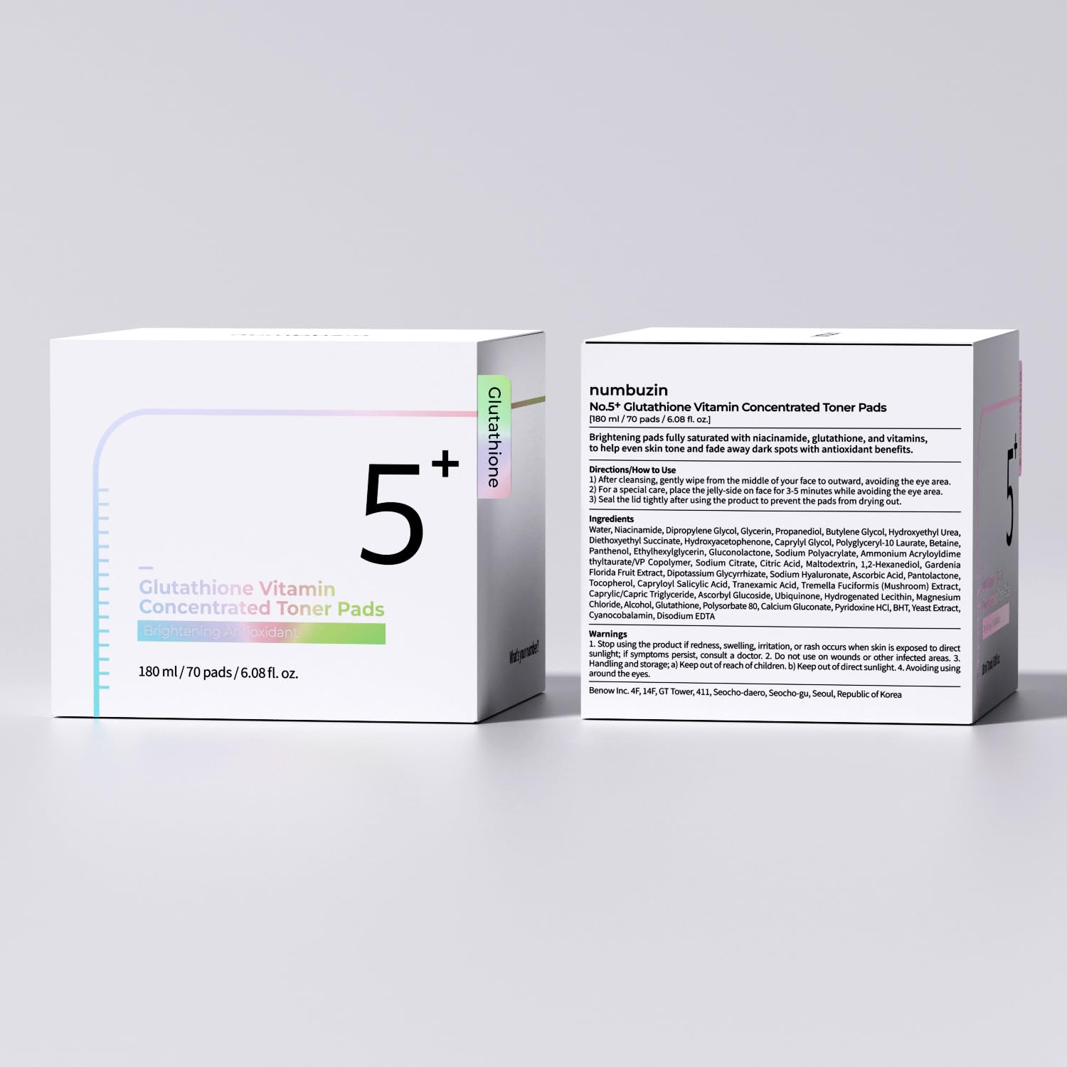 Numbuzin No.5 all-skin-types-friendly pad for daily use.