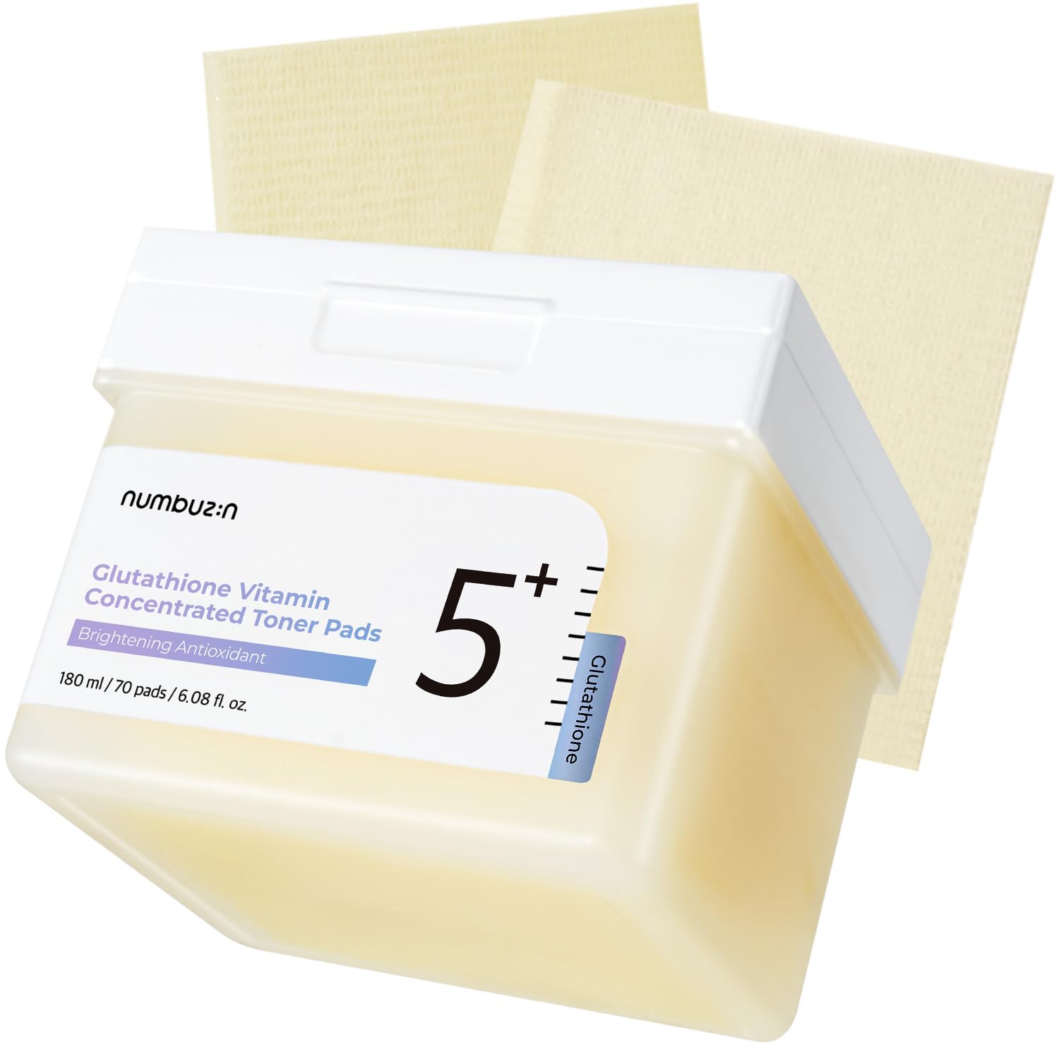 Numbuzin No.5 double-sided pad texture for customizable skincare prep.