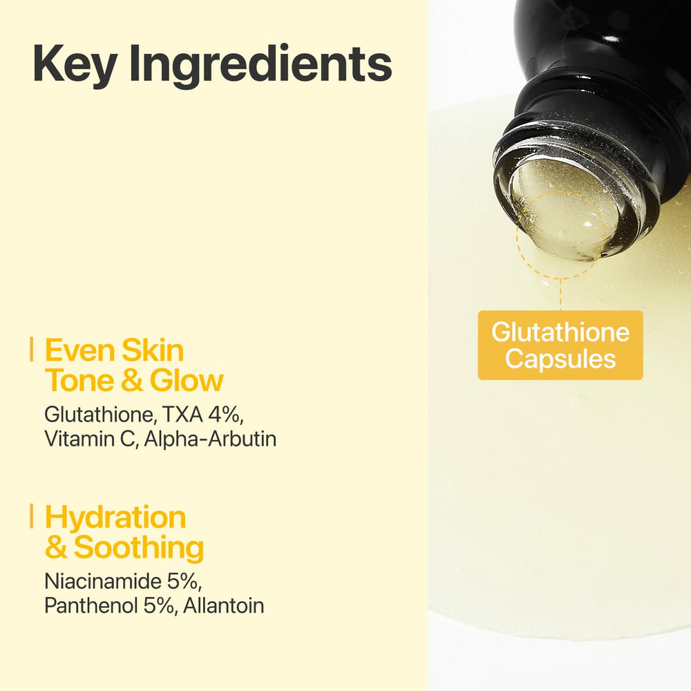 numbuzin No5 Serum glow on skin demonstrates even tone potential