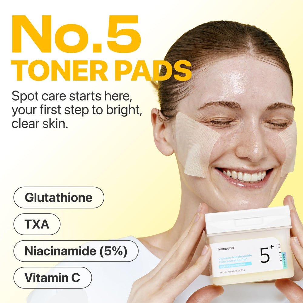 Numbuzin No.5 smooth-side wipe delivers quick refreshing cleanse.