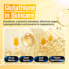 Numbuzin No.5 ingredient panel features glutathione and antioxidants for tone-evening potential.