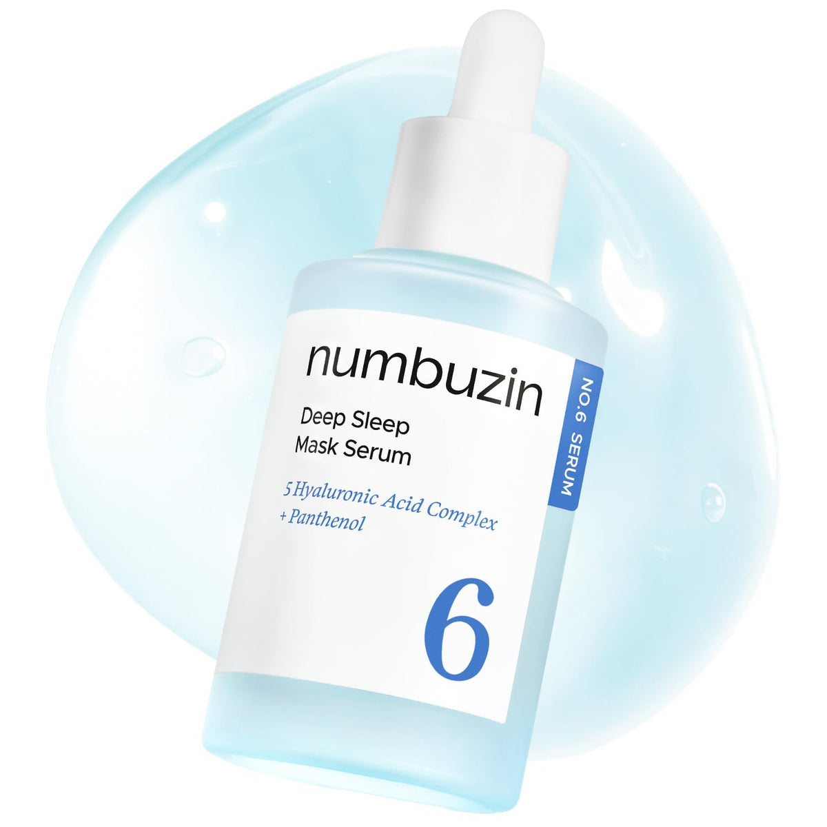 numbuzin No.6 Serum bottle closeup for daily hydration boost.