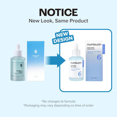 numbuzin No.6 Serum texture-watery shows lightweight, fast-absorbing hydration.