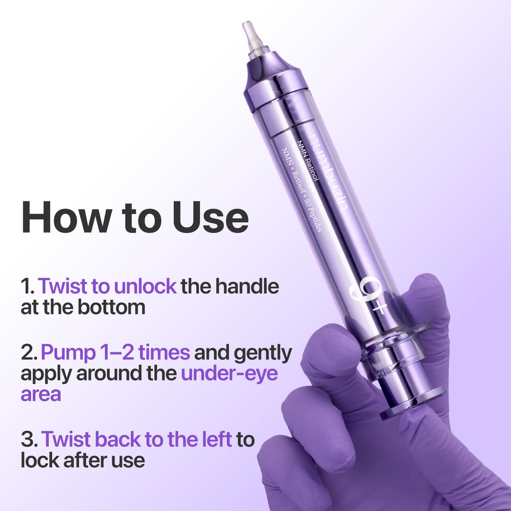 Numbuzin No.9 eye cream packaging with pump for easy, hygienic use