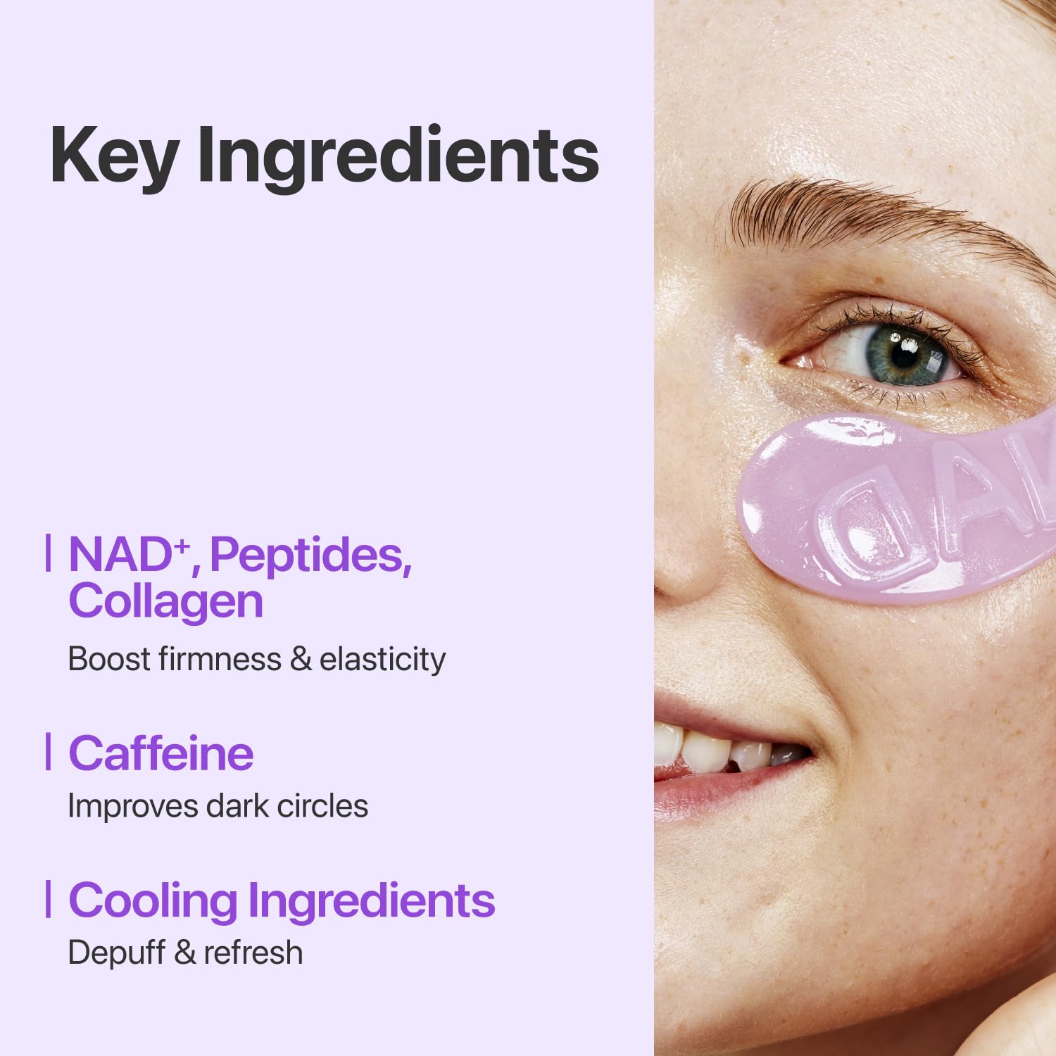 numbuzin No.9 Eye Patches applying under-eye offers a quick refresh possibility.