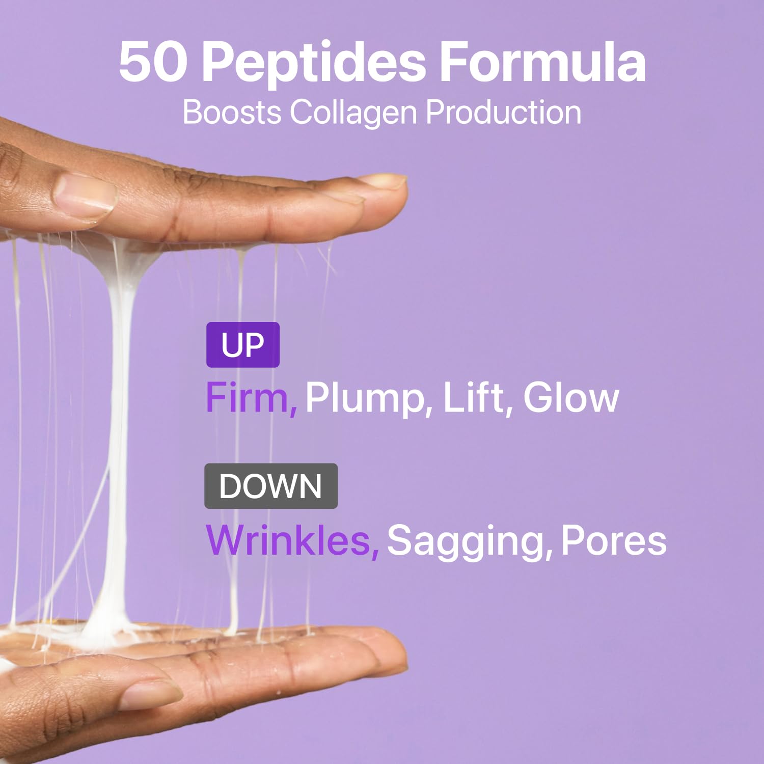 Numbuzin No.9 peptides closeup — 50 peptides supporting elasticity and resilience.