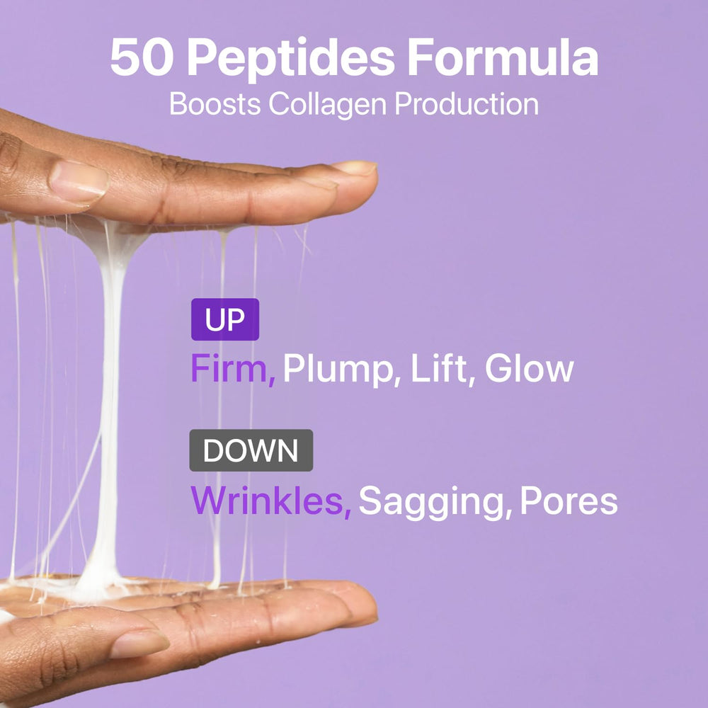 Numbuzin No.9 peptides closeup — 50 peptides supporting elasticity and resilience.