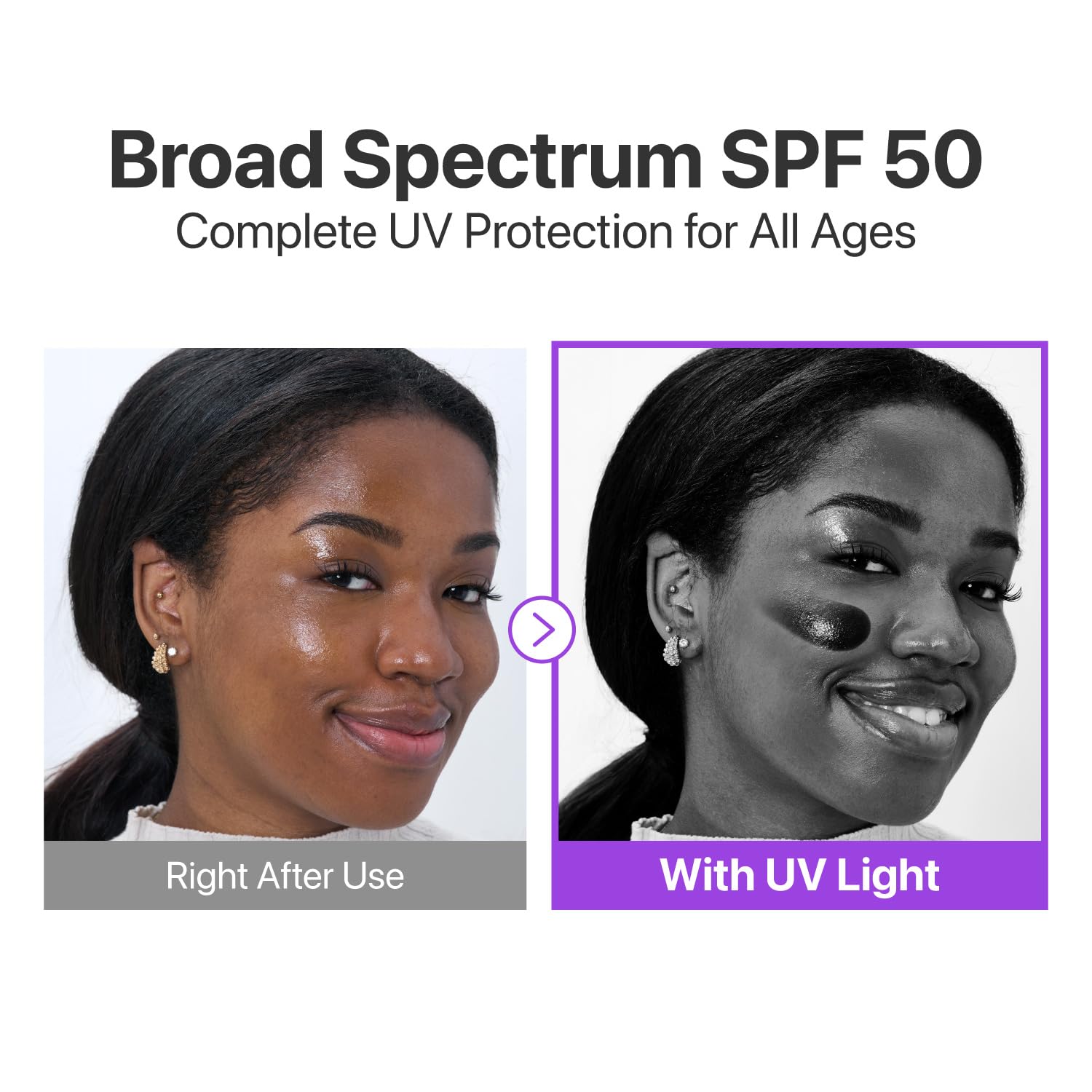 Numbuzin No.9 Sunscreen glow on skin highlights radiant, glass-skin finish for all tones.