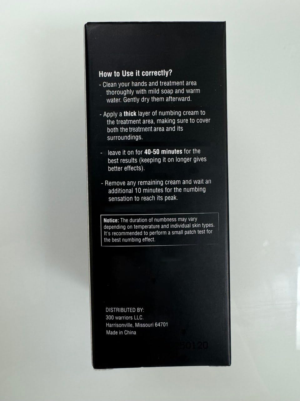 Nupharmco numbing cream patch test guide emphasizes safe, personalized use.