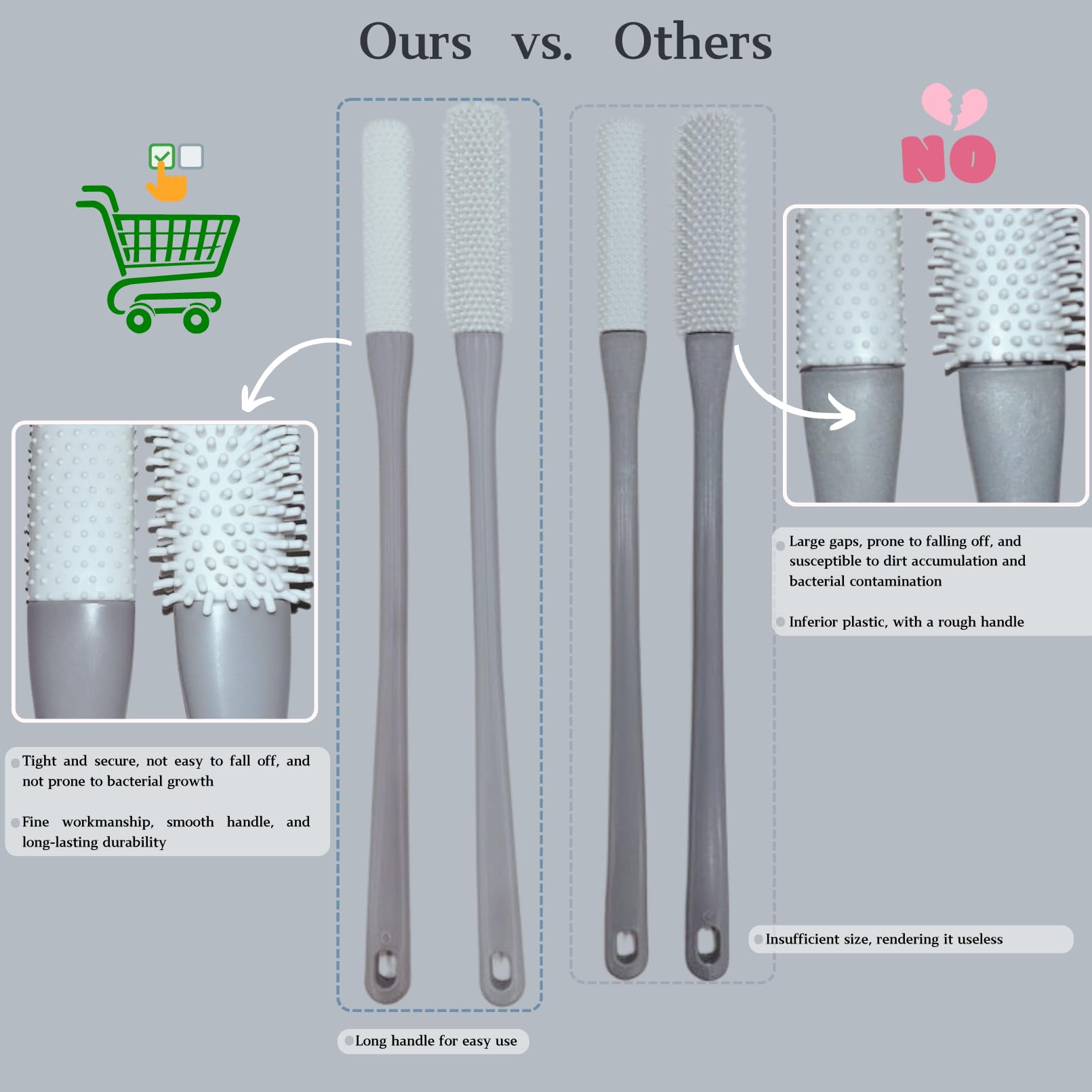 Nurlypop-hook-for-storage keeps the brush off surfaces after use.