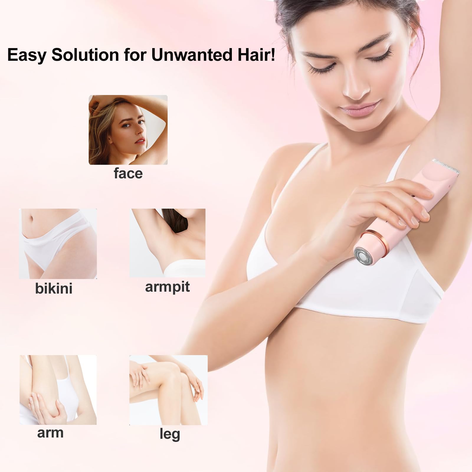NURSETEK shaver with hypoallergenic blades for sensitive skin