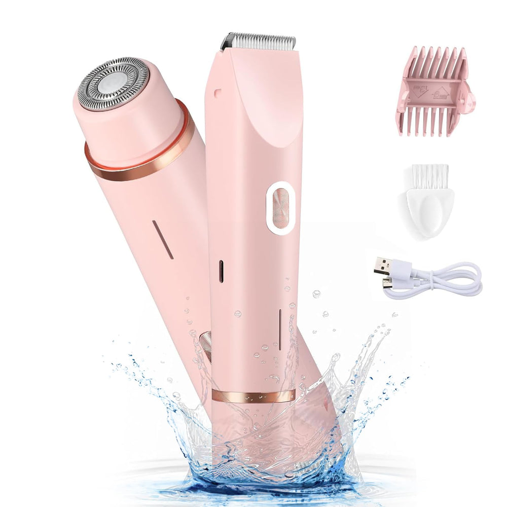 NURSETEK electric shaver dual-head close-up for versatile 2-in-1 shaving