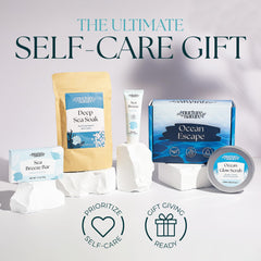 Nurture by Nature Botanicals Ocean Escape Epsom salts for soothing baths.