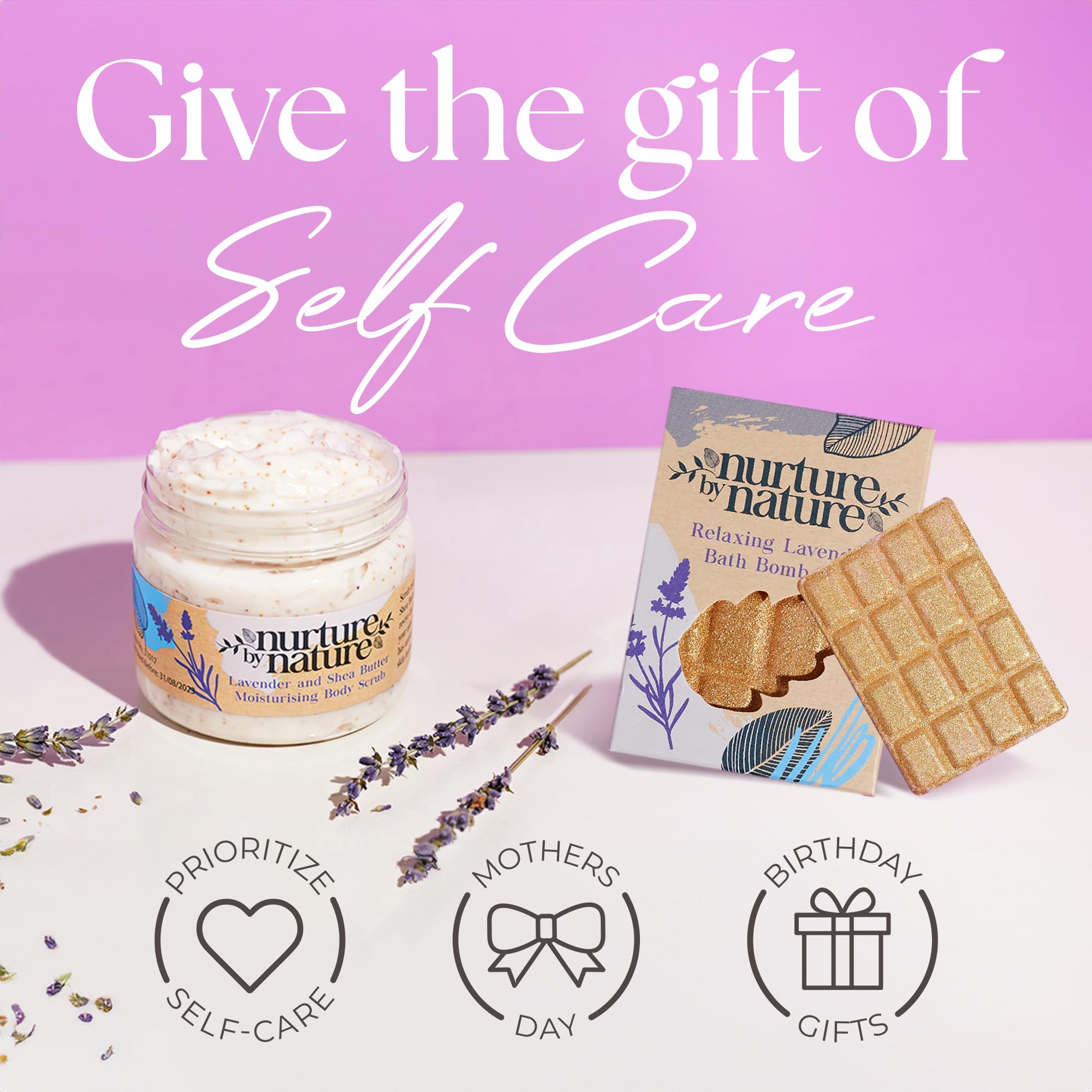 Nurture by Nature Botanicals soap for nourishing cleanse and comforting lather.