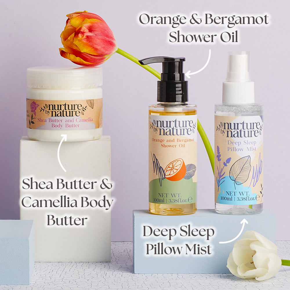 Nurture by Nature Relaxing Spa Gifts body-butter for nourished, silky skin.