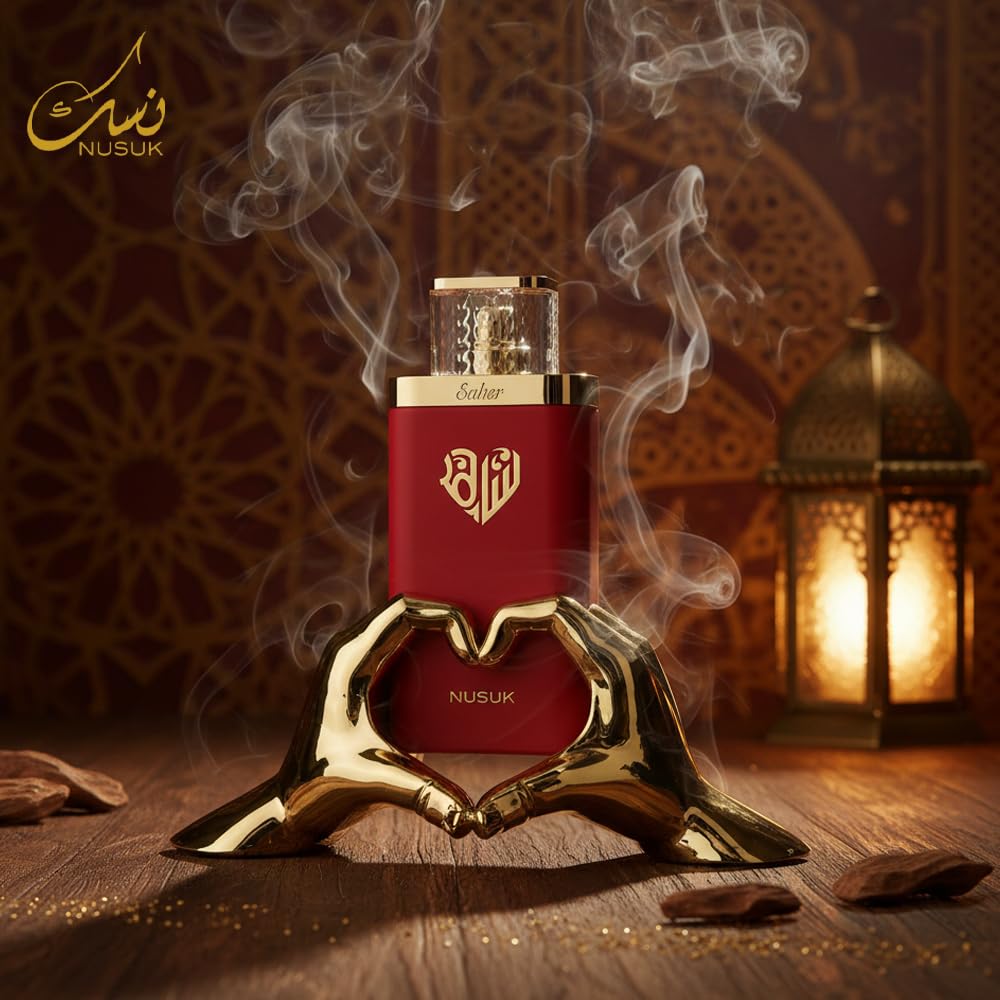 Nusuk Saher Extrait de Parfum label 100ml size on the bottle