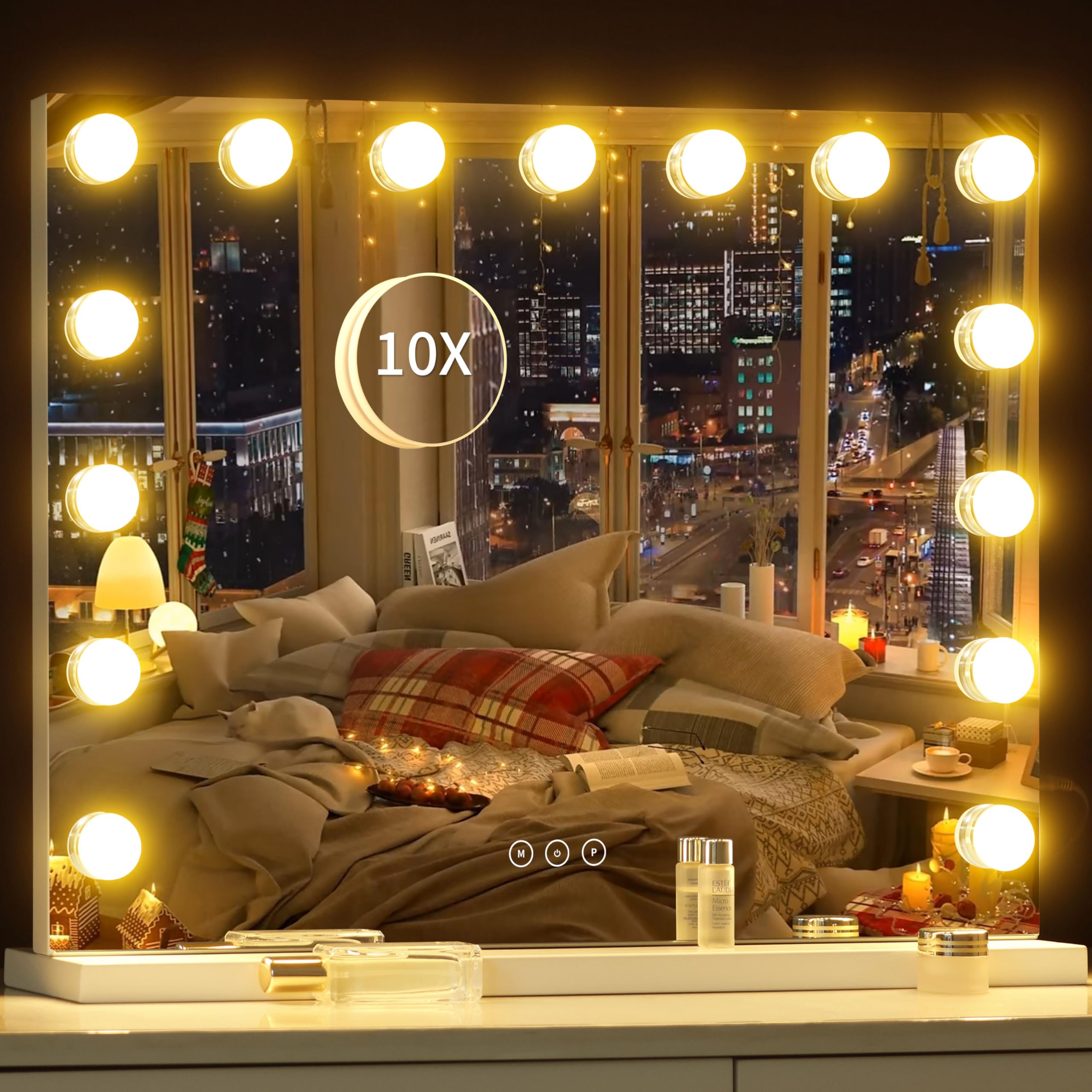 NUSVAN vanity mirror non slip pads prevent slips during use
