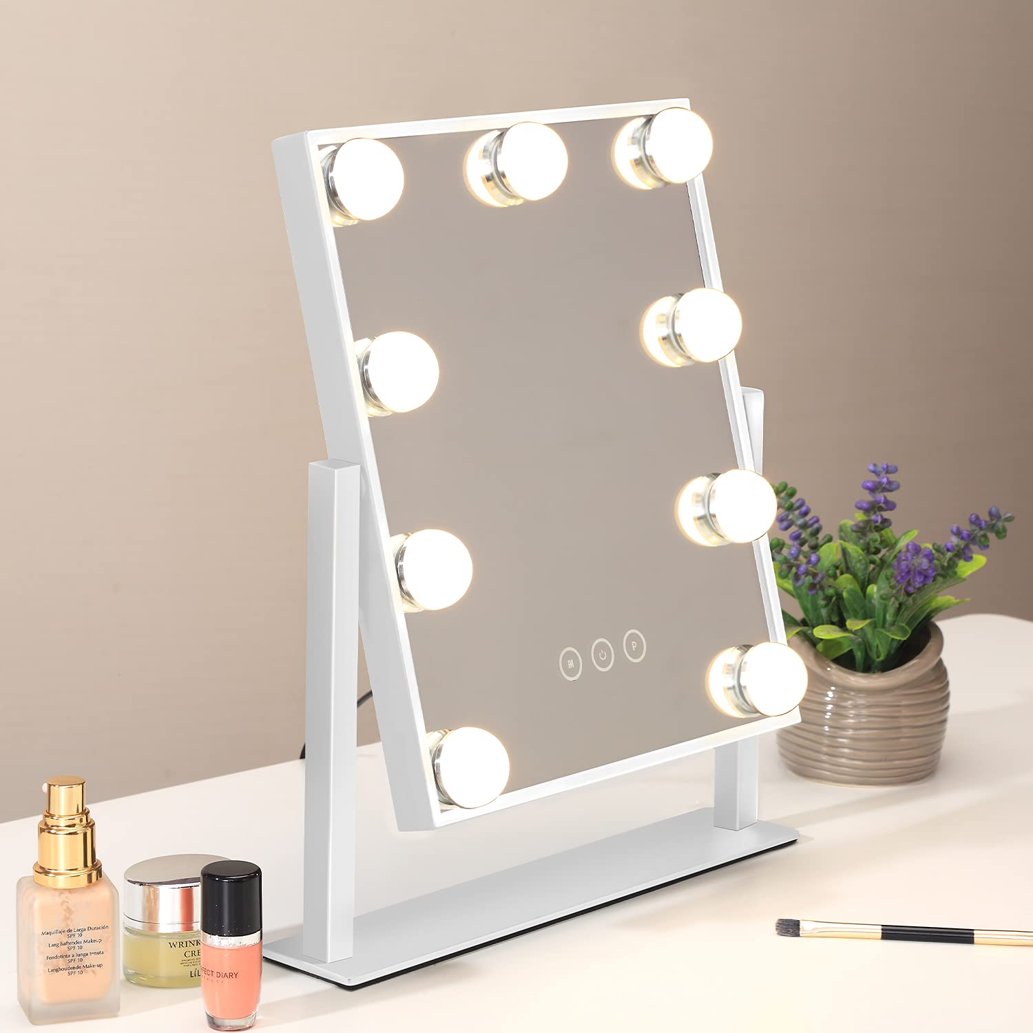 NUSVAN vanity mirror fosters versatile use at home or in studios.