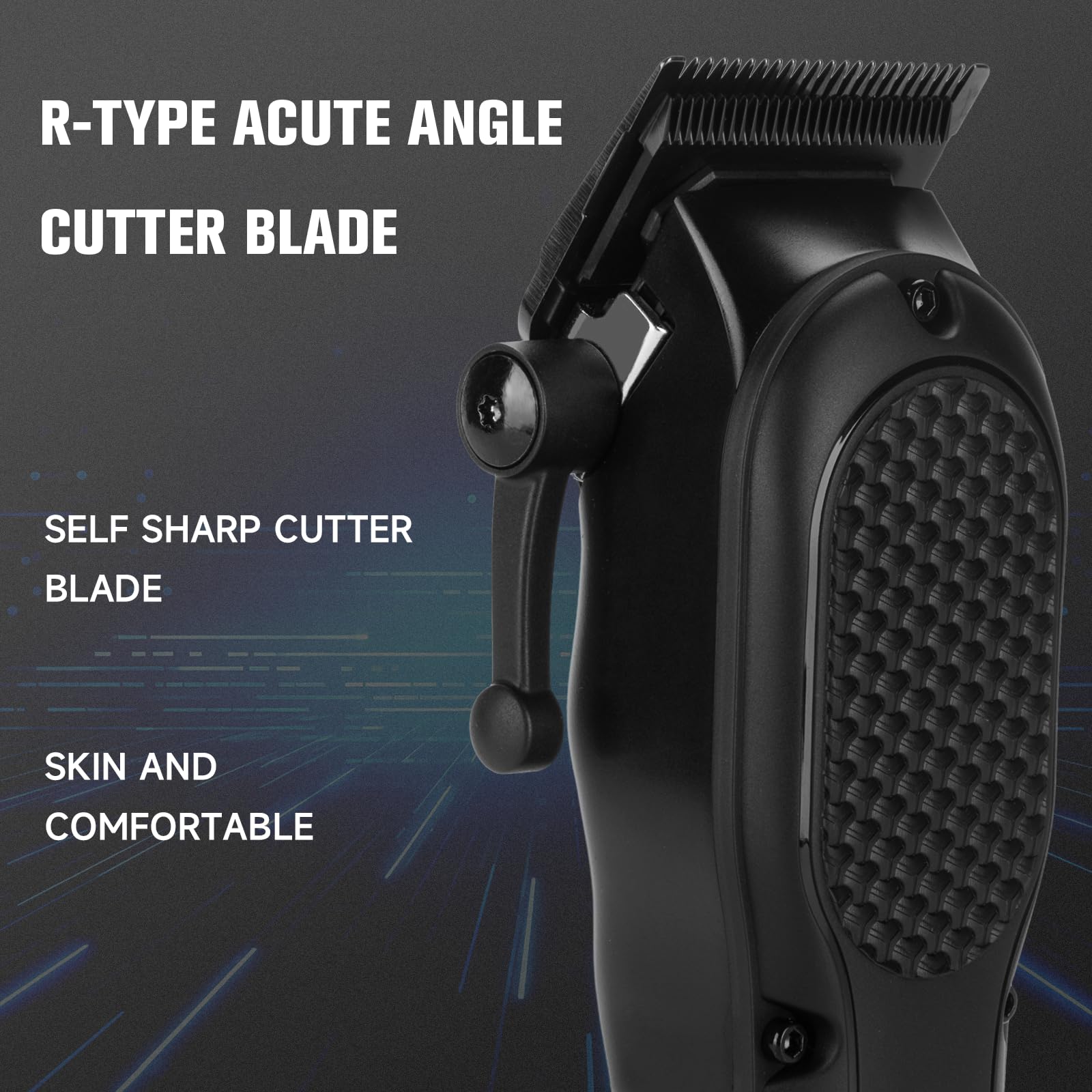 nutcore beard-trimmer-precision-blades for sharp facial lines.