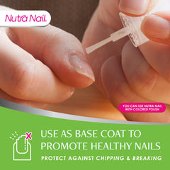 Nutra Nail Growth Treatment ingredients closeup highlights keratin, collagen, and nourishment for nails.