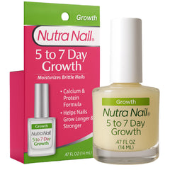 Nutra Nail growth treatment bottle front shows USA-made formula for stronger nails.
