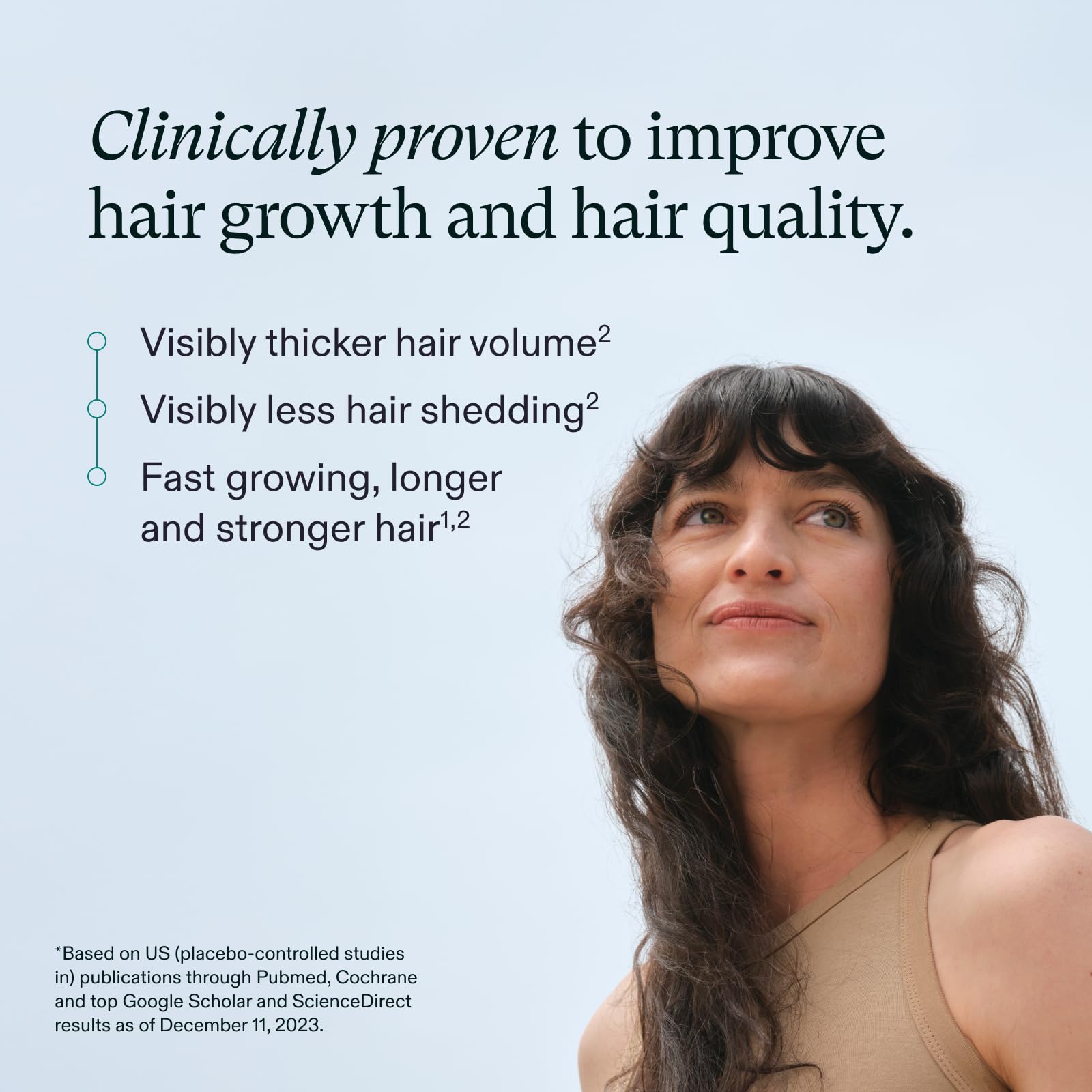 Nutrafol capsules close-up showing smooth texture for easy swallowing