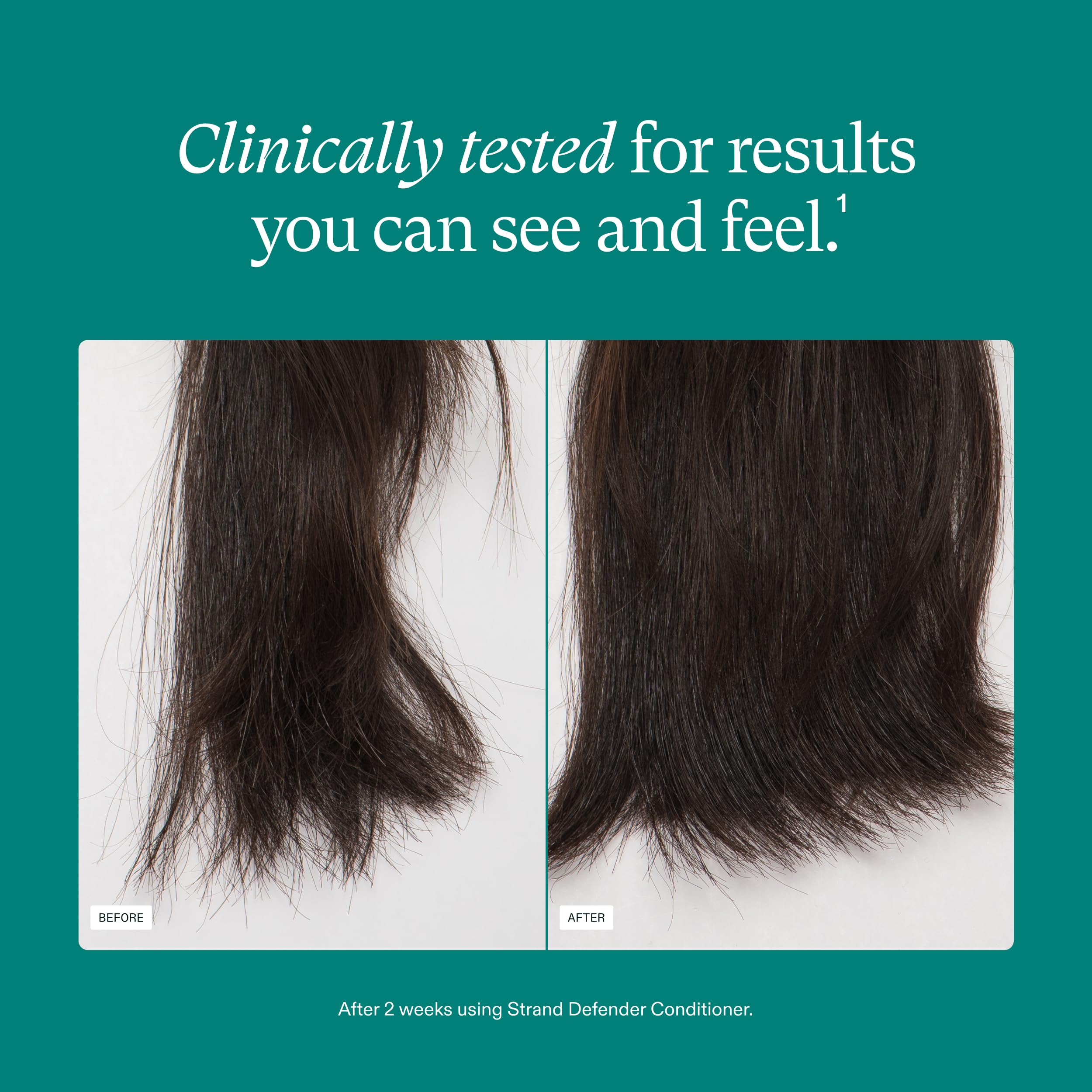 Nutrafol conditioner and Nutrafol shampoo side-by-side illustrating compatible pairing for scalp support
