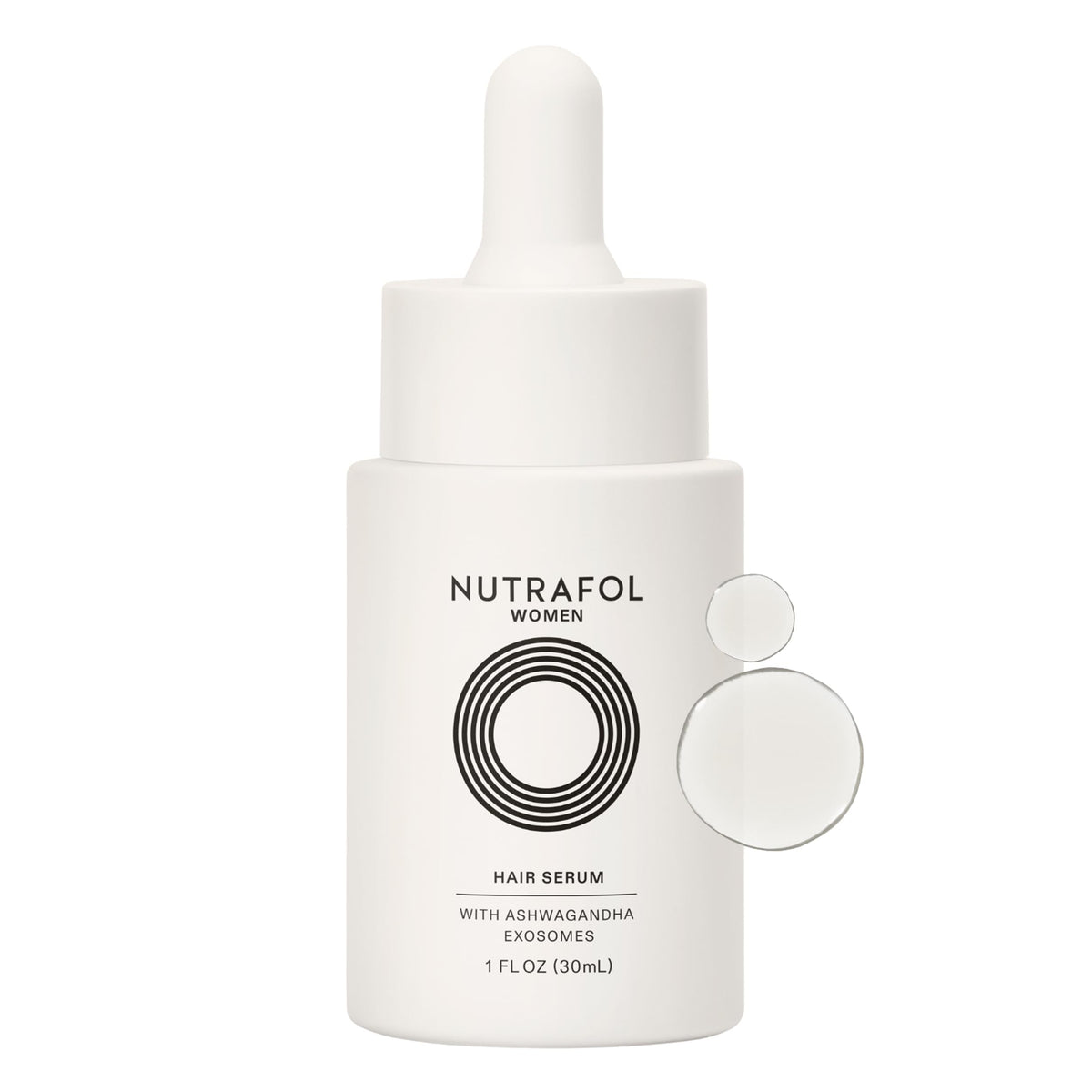 Nutrafol front packaging showing bottle and label for clear product identification and trust