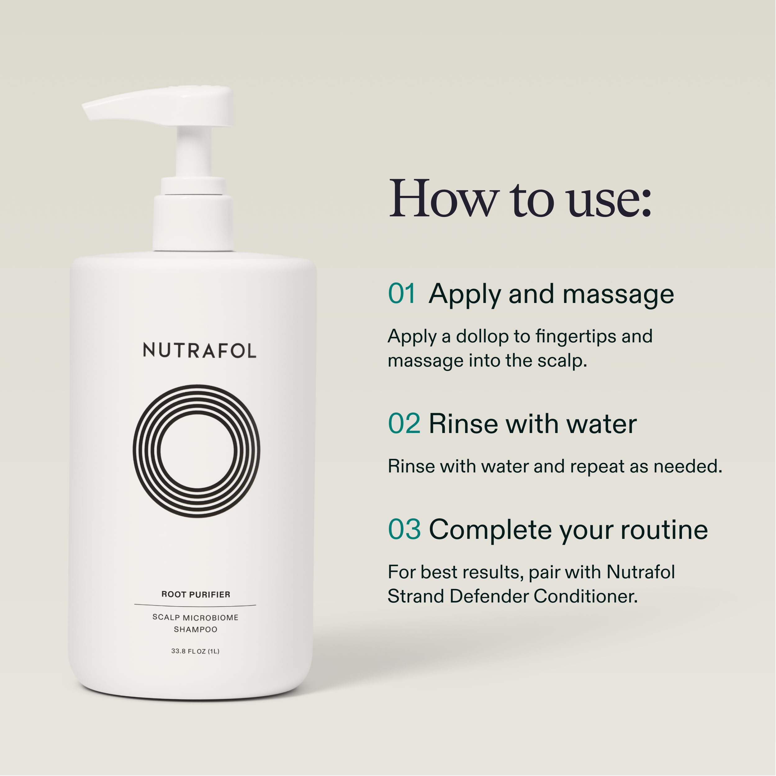Nutrafol before and after hair volume comparison showing fuller-looking hair