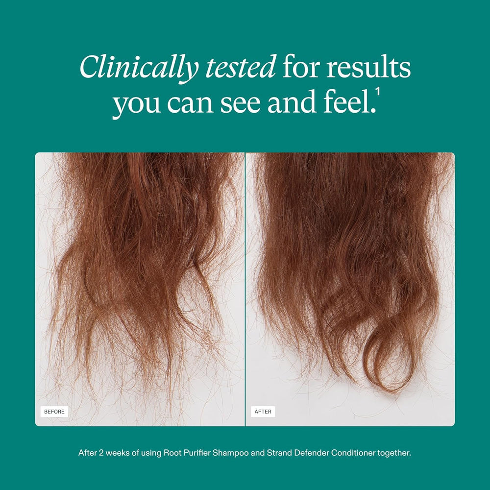 Ximenia oil droplet with botanicals, Nutrafol highlighting moisturizing, non-greasy nourishment
