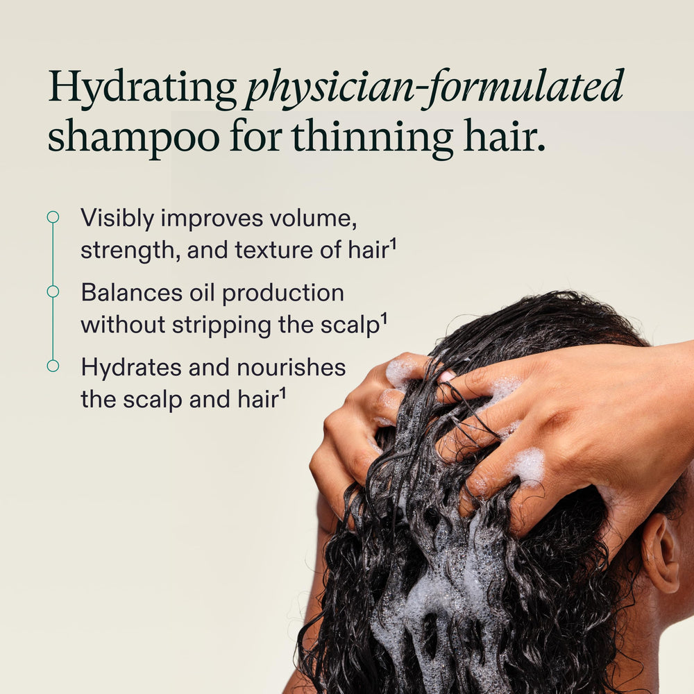 Nutrafol label ingredient close-up highlighting prebiotics and vegan proteins for scalp support