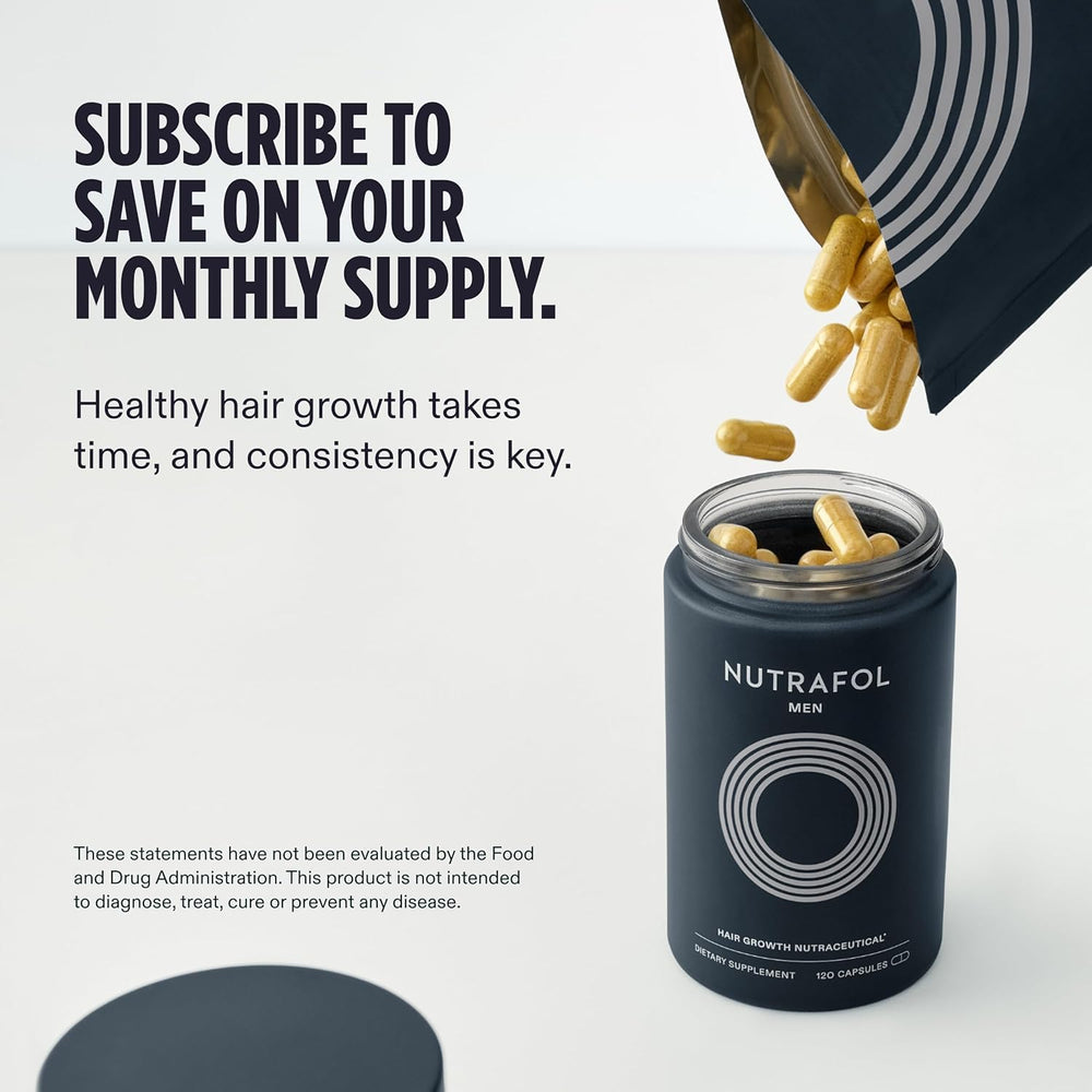 Nutrafol supplement label close-up showing ingredient transparency and clarity