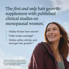 Close-up texture of Nutrafol capsules highlighting natural blend for hair