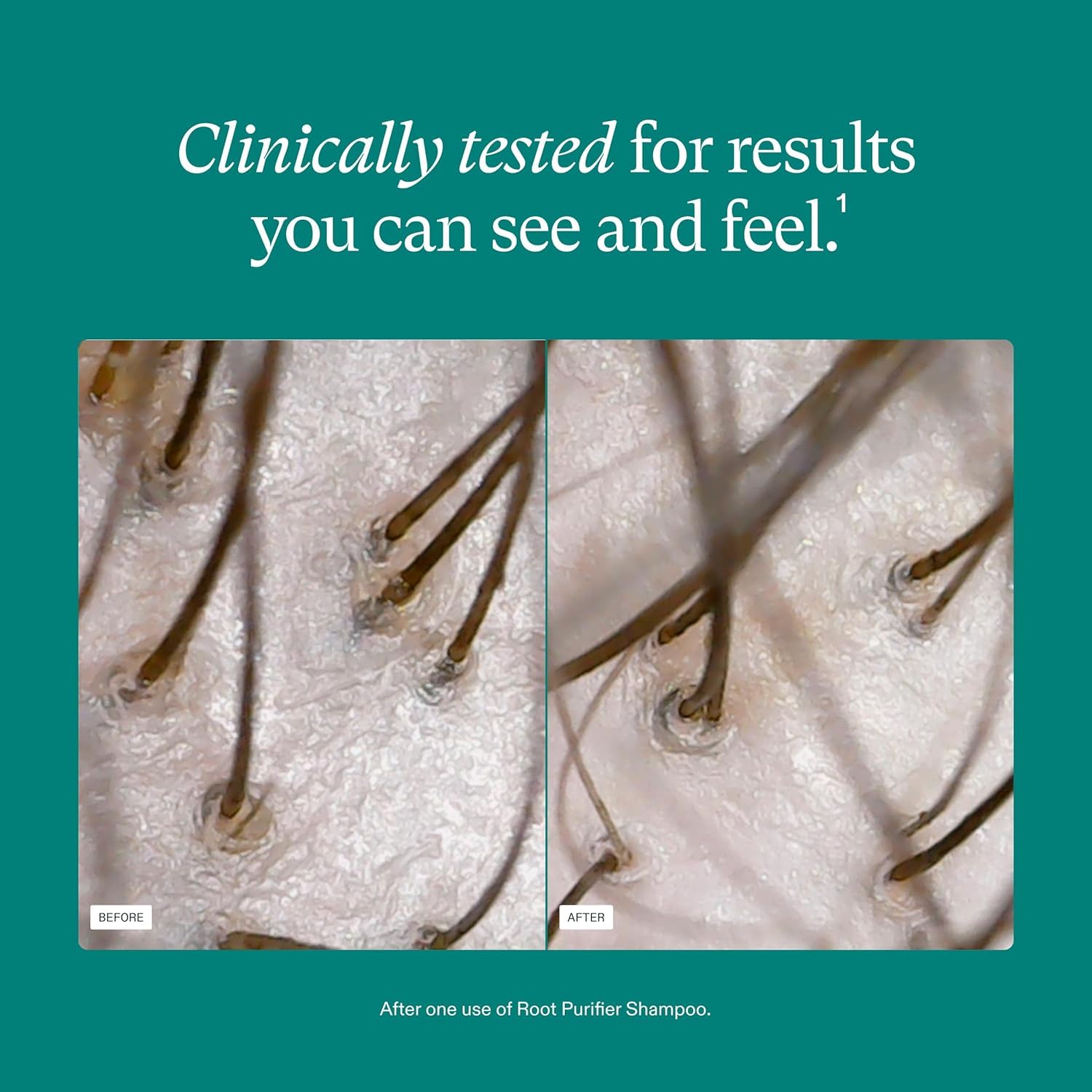 Nutrafol creamy lather texture demonstrating gentle cleansing benefit