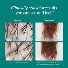 Nutrafol shampoo lather on hand illustrating clean rinse and scalp refresh benefit