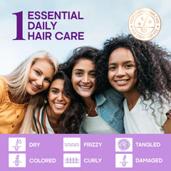 NUTRAHARMONY hair serum anti-frizz action demonstrating smoother days