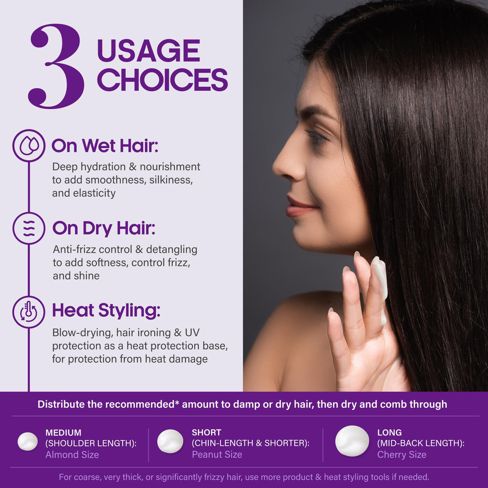 NUTRAHARMONY hair serum closeup highlighting shine and smoothness