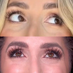 NutraLux NutraLash brow-lash brush application demonstrates precise brow use.