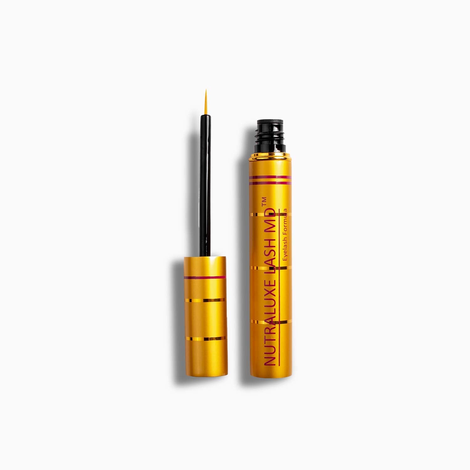 NutraLuxe Md Lash Enhancer bottle shows compact 1.5ml size for daily lash care.