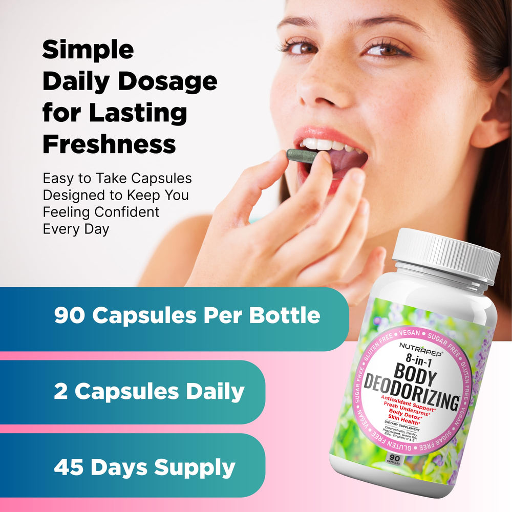 NutraPep bottle back highlights ingredients and vegan allergen-free formula for freshness.