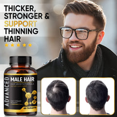 NutraPro Hair Growth Vitamins capsules close-up indicating hair health support.