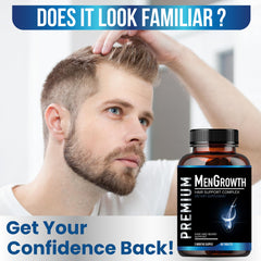 NutraPro MenGrowth beard visual suggesting beard growth support