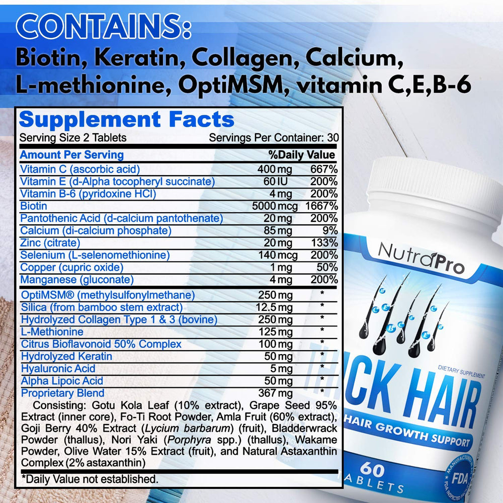 NutraPro Thick Hair Growth in routine setting emphasizing consistent use.