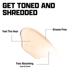 Nutrex Lipo-6 Defining Gel on thighs highlighting skin tightening benefits